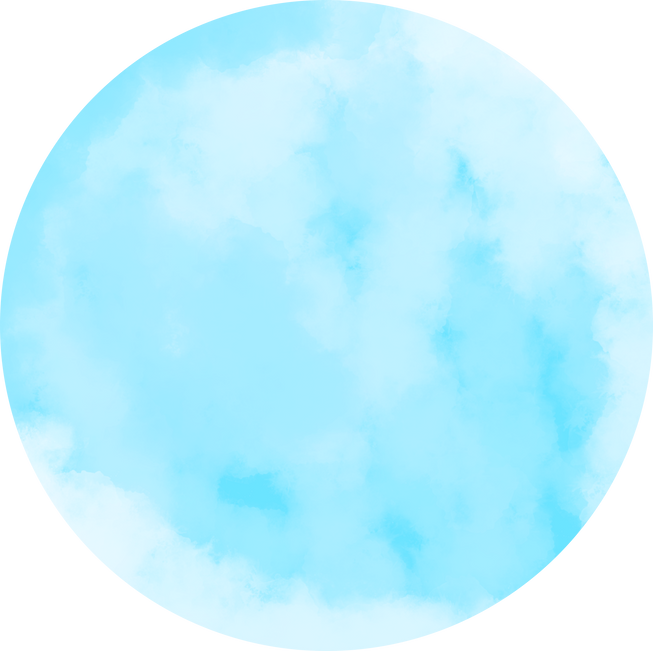blue watercolor circle
